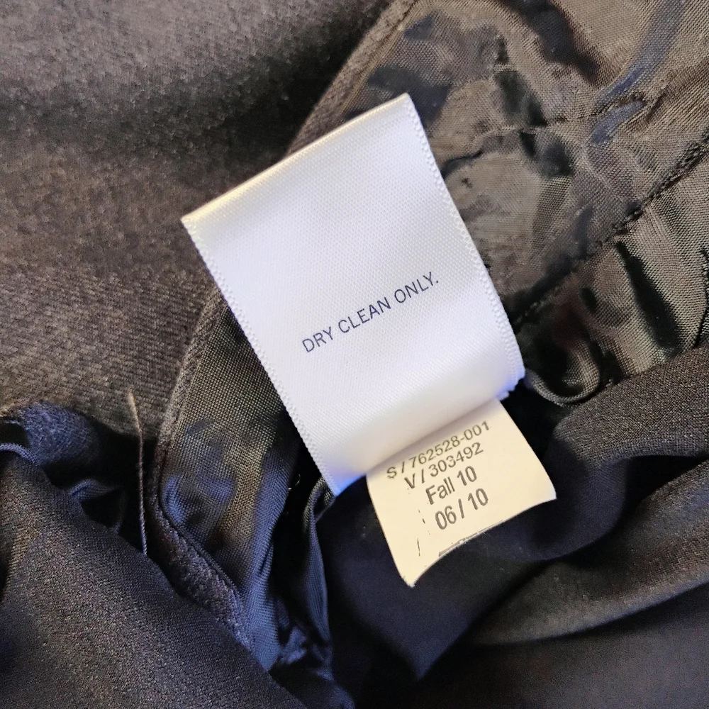 Banana Republic Ryan Fit Wide‎ Leg Trousers Gray Womens 14 Long Wool Business